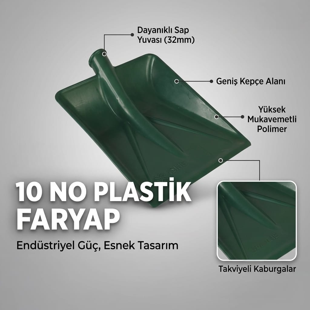 10 NO KÖŞELİ KÜREK PLASTİK